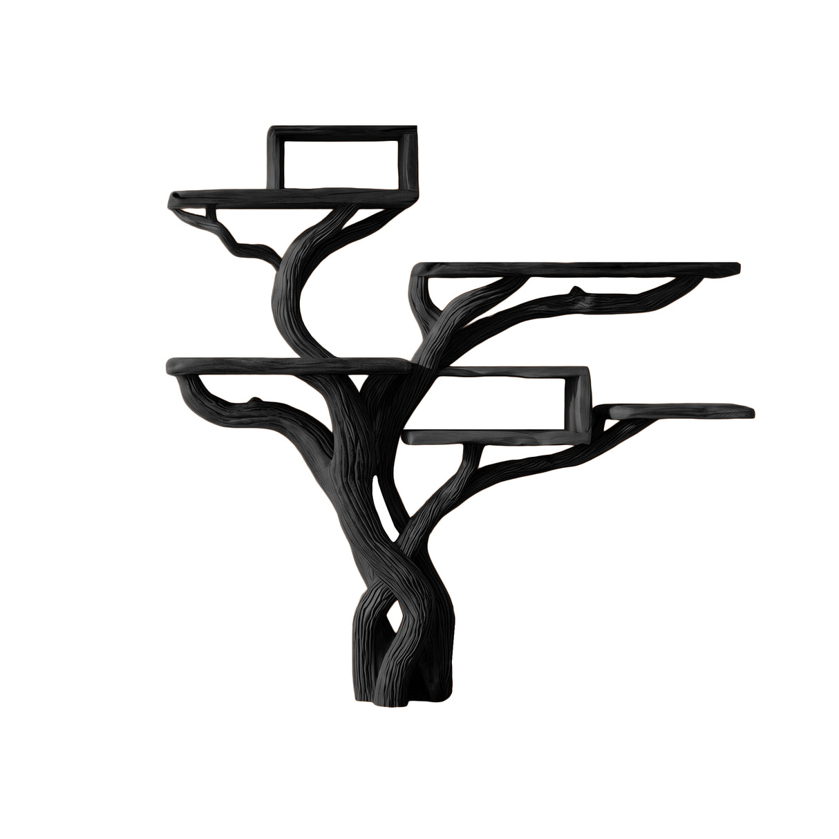 Verdelune Handcrafted Solid Wood Tree Bookshelf