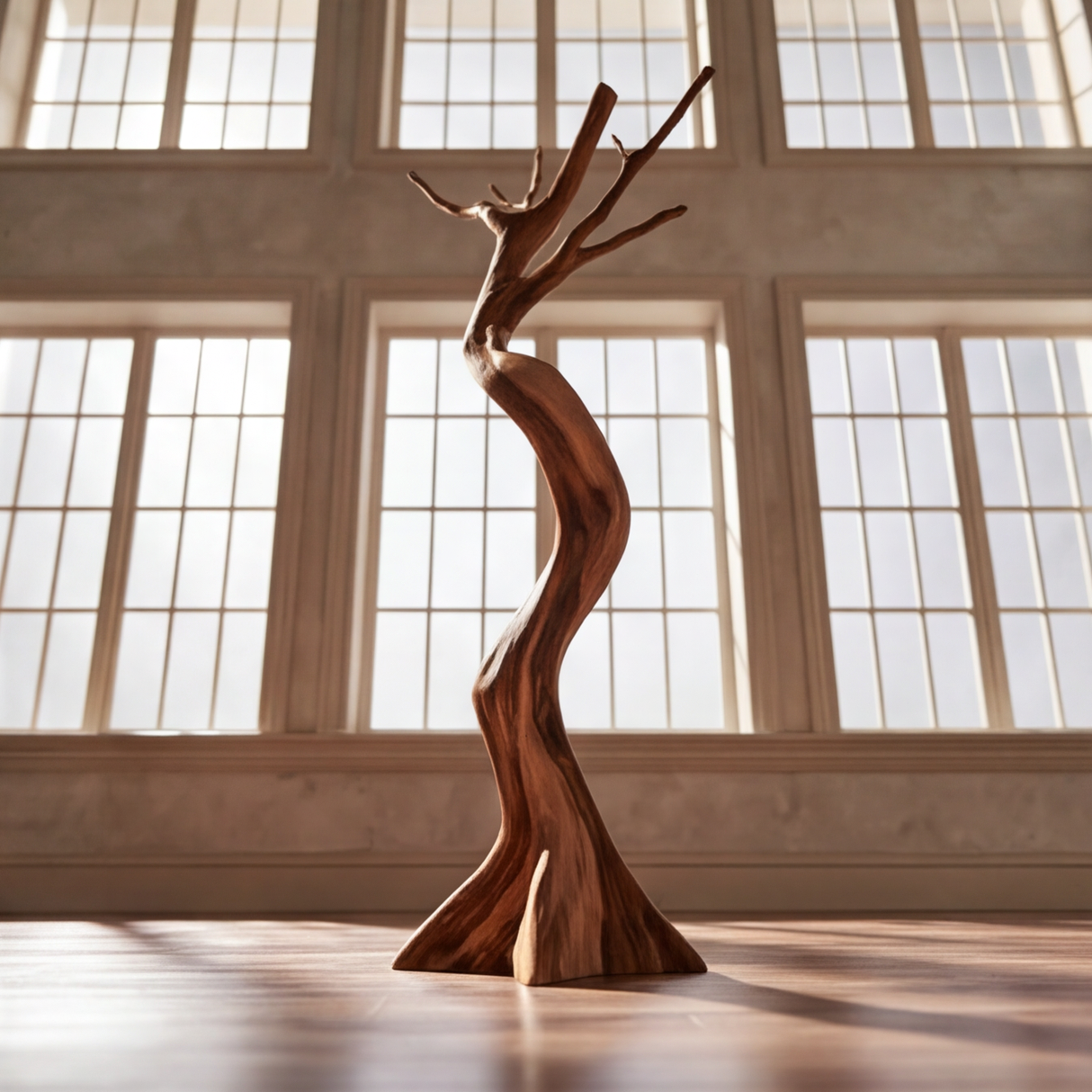 Veylorn Sculpted Solid Wood Tree Coat Rack - Timberustic Tree Coat Rack