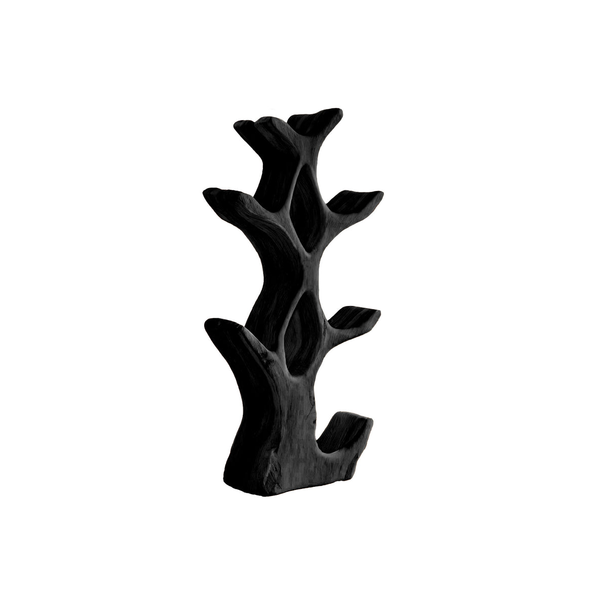 Veyra Organic Modern Solid Wood Wine Rack Black - Timberustic Wine Rack