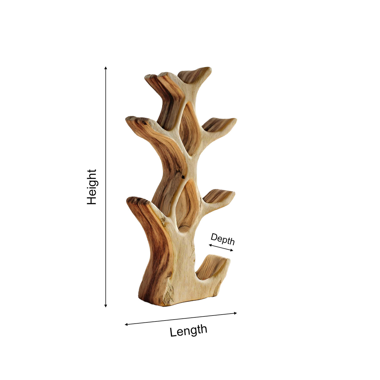 Veyra Organic Modern Solid Wood Wine Rack - Timberustic Wine Rack