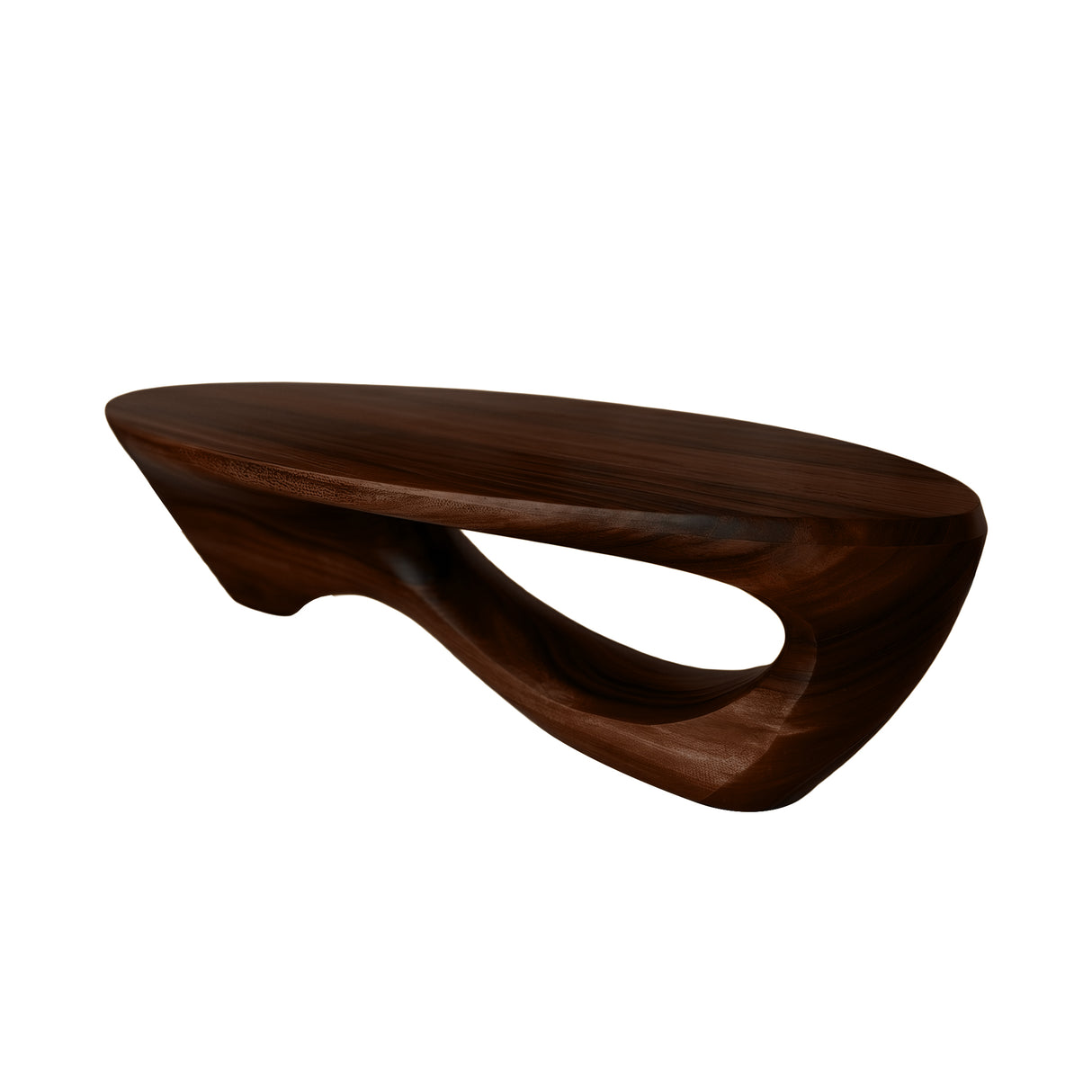 Virelia Live Edge Solid Wood Coffee Table Dark Walnut - Timberustic Coffee Table