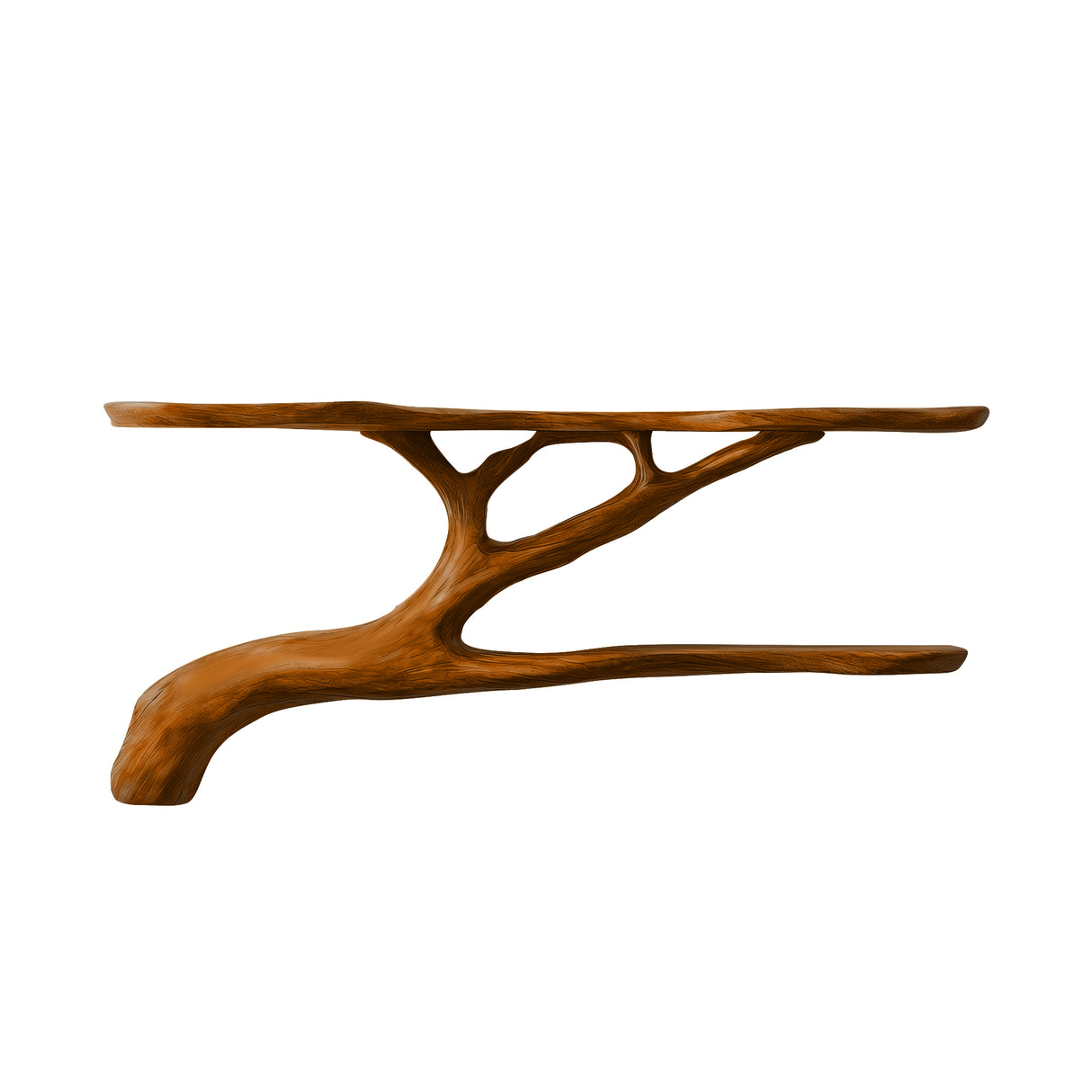 Virelith Handcrafted Solid Wood Floating Tree Bookshelf