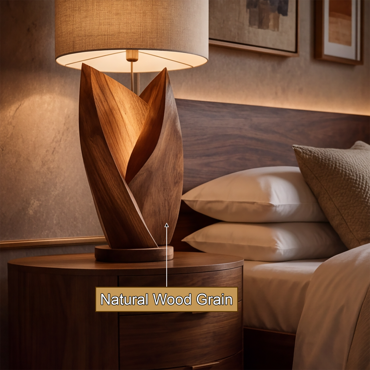 Virella Handcrafted Solid Wood Table Lamp SPA892489 - Timberustic Table Lamp