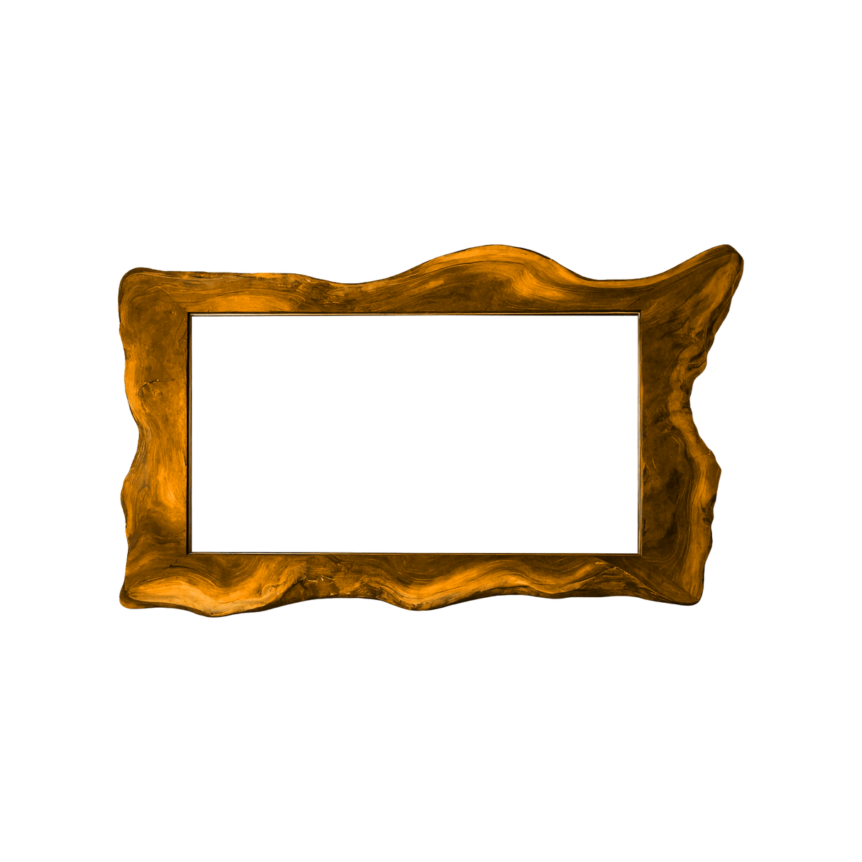 Virella Live Edge Solid Wood Mirror Frame Teak - Timberustic Mirror