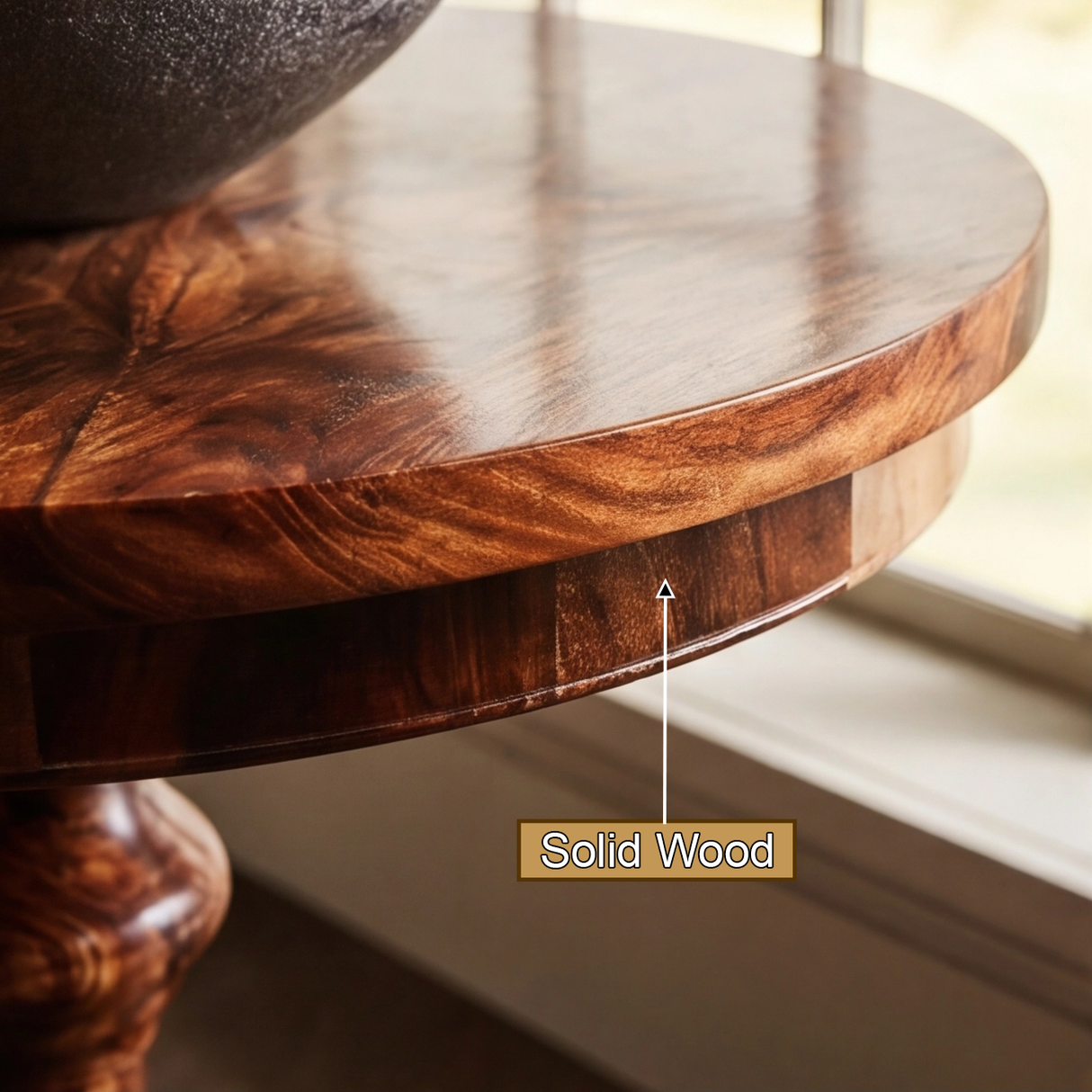 Virella Solid Wood Pedestal Stand - Timberustic Pedestal Stand