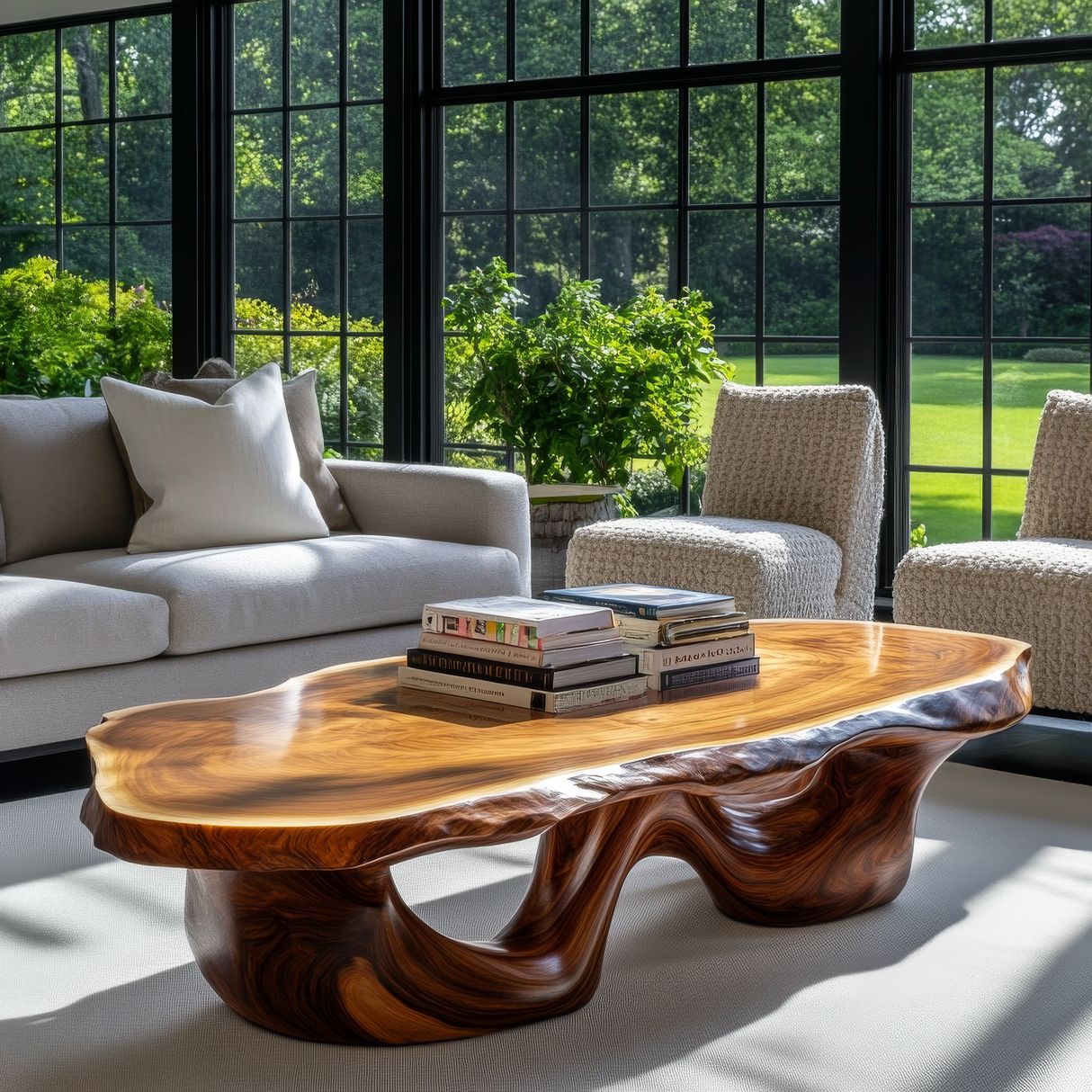 Virellan Live Edge Solid Wood Coffee Table - Timberustic Coffee Table