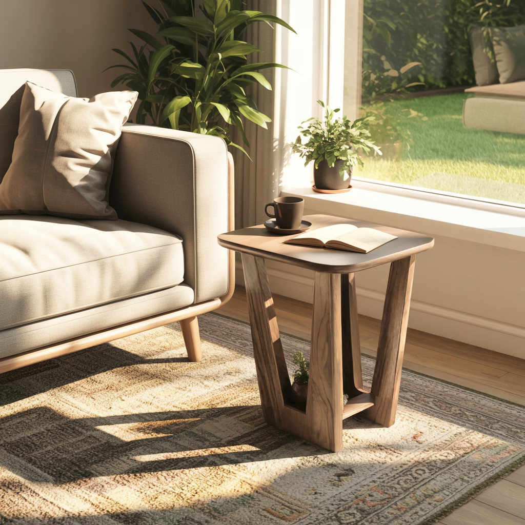 VistaFrame Solid Wood Side Table - Timberustic Side Table
