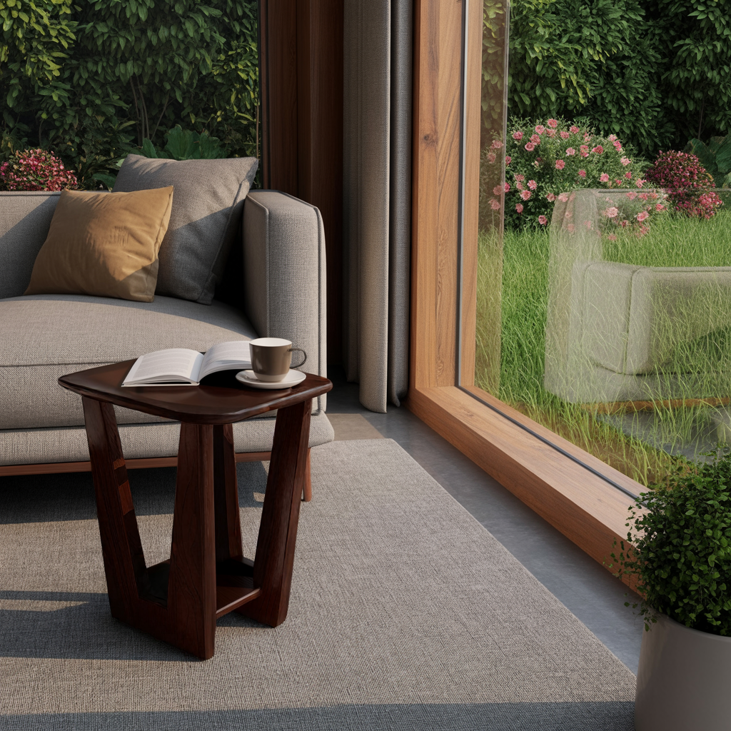 VistaFrame Solid Wood Side Table - Timberustic Side Table