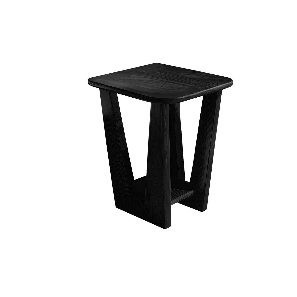 VistaFrame Solid Wood Side Table Black - Timberustic Side Table