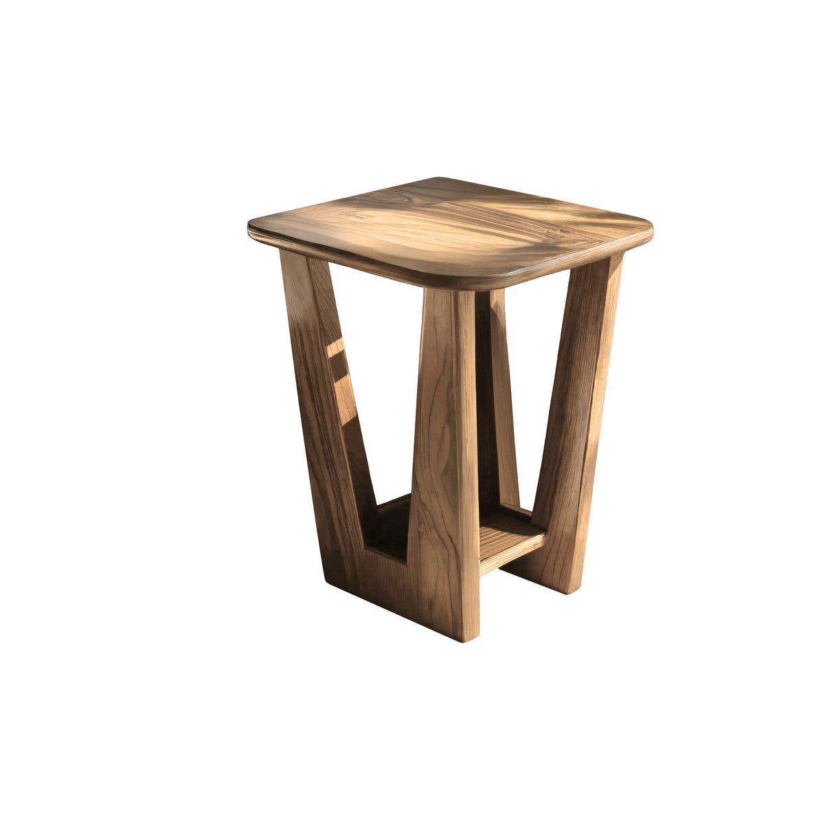 VistaFrame Solid Wood Side Table Natural Oak - Timberustic Side Table