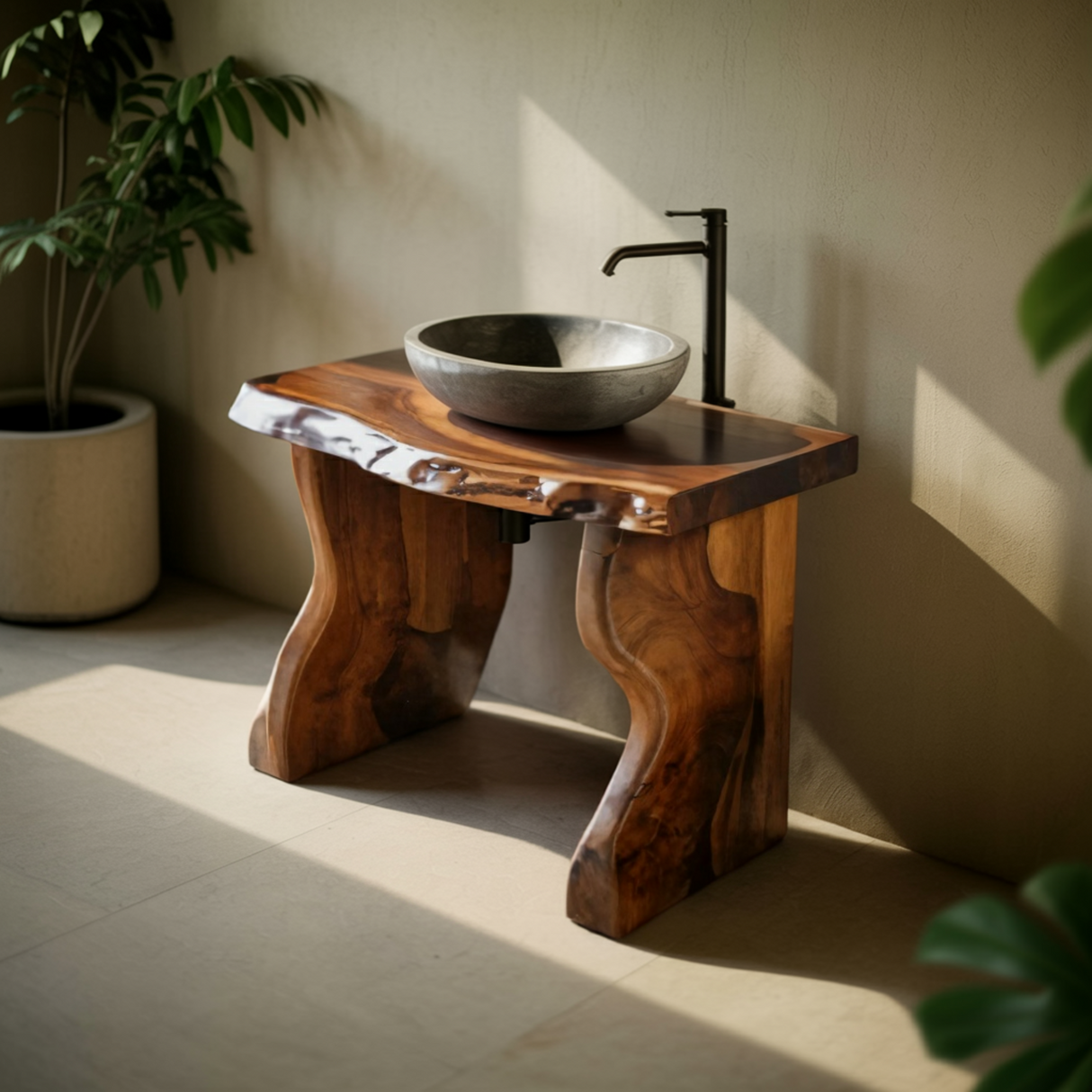 Wavecrest Solid Wood Bathroom Vanity