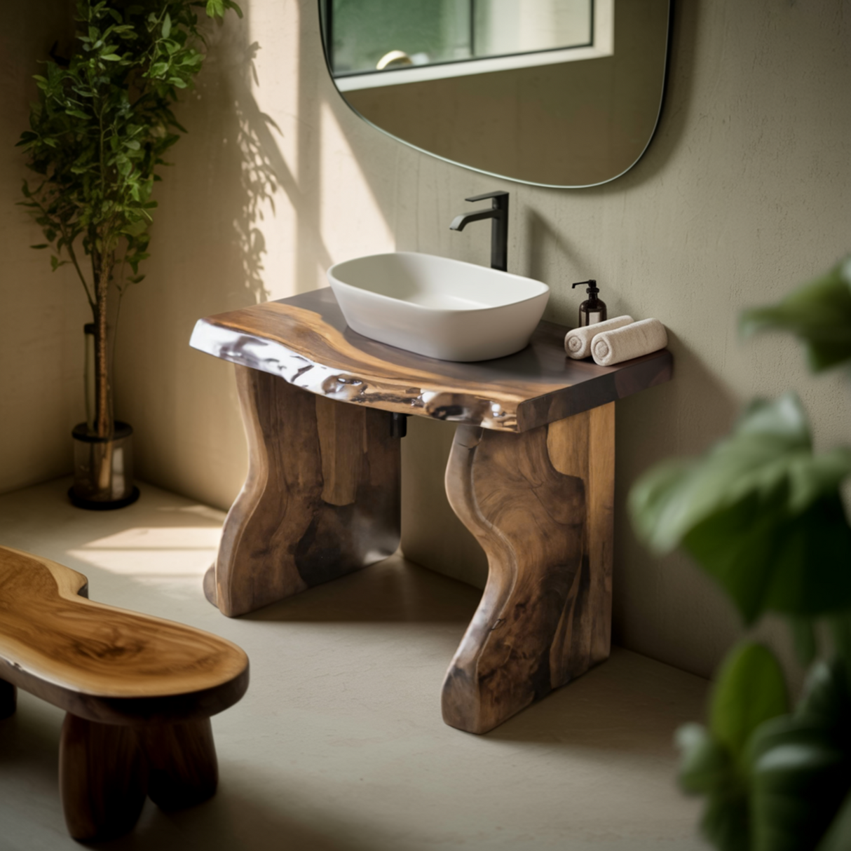 Wavecrest Solid Wood Bathroom Vanity