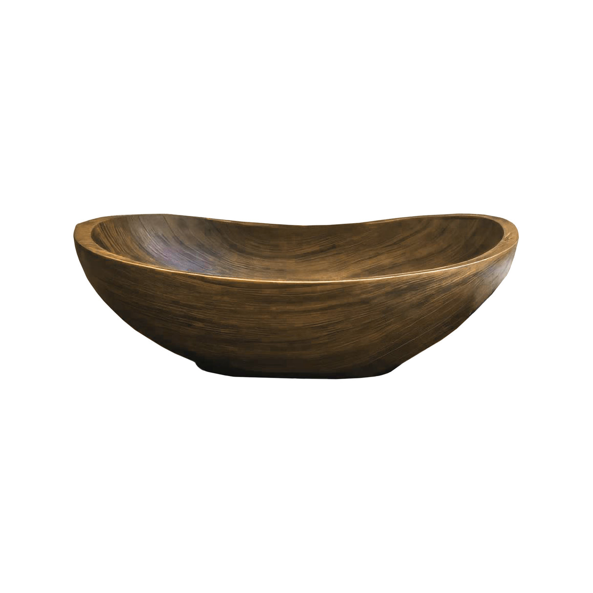 Waveform Handcrafted Wood Vessel Sink