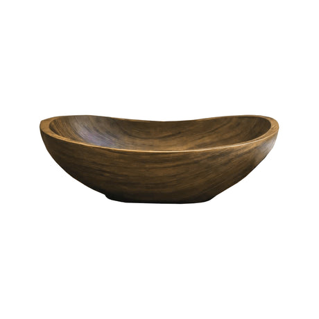 Waveform Handcrafted Wood Vessel Sink