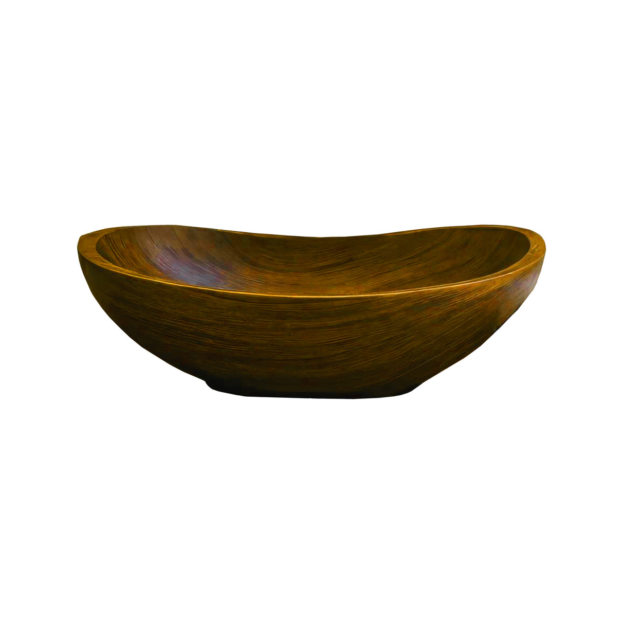 Waveform Handcrafted Wood Vessel Sink