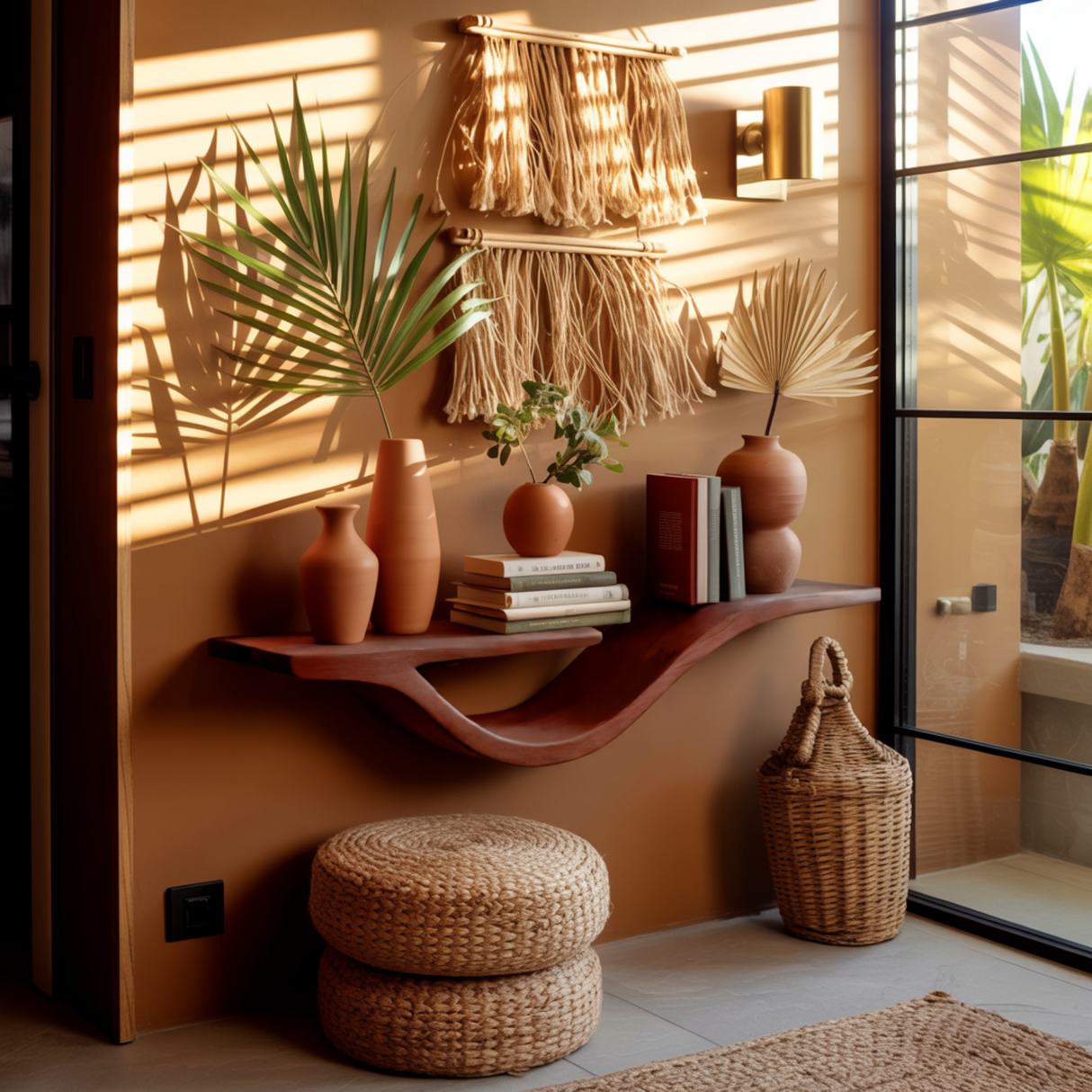 Waveform Solid Wood Floating Shelf