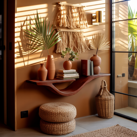 Waveform Solid Wood Floating Shelf