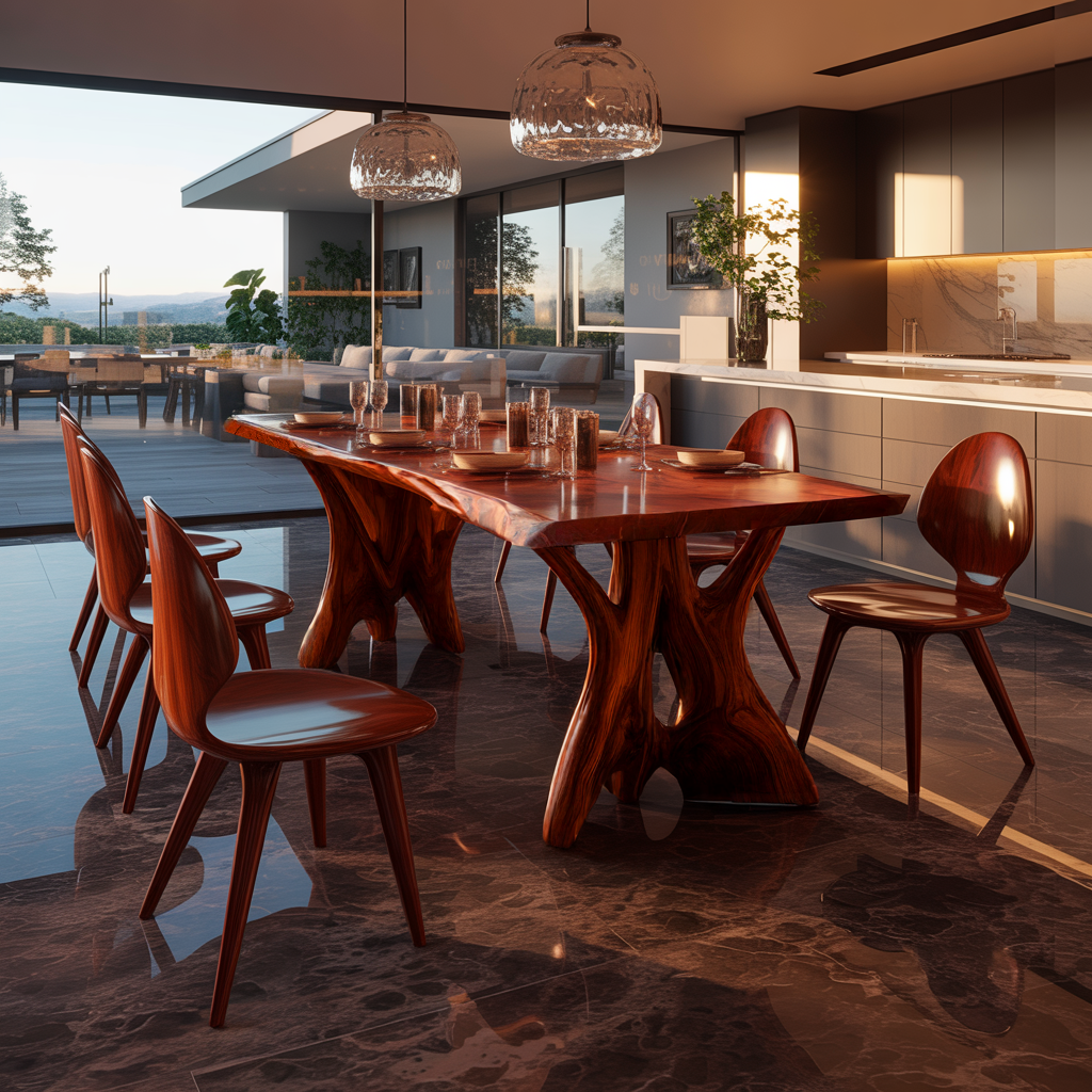 Woodland Splitroot Solid Wood Dining Table - Timberustic Dining Table