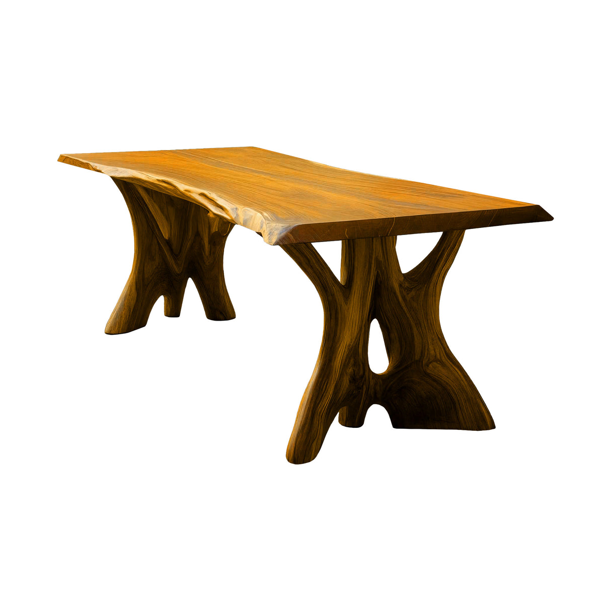 Woodland Splitroot Solid Wood Dining Table Teak - Timberustic Dining Table