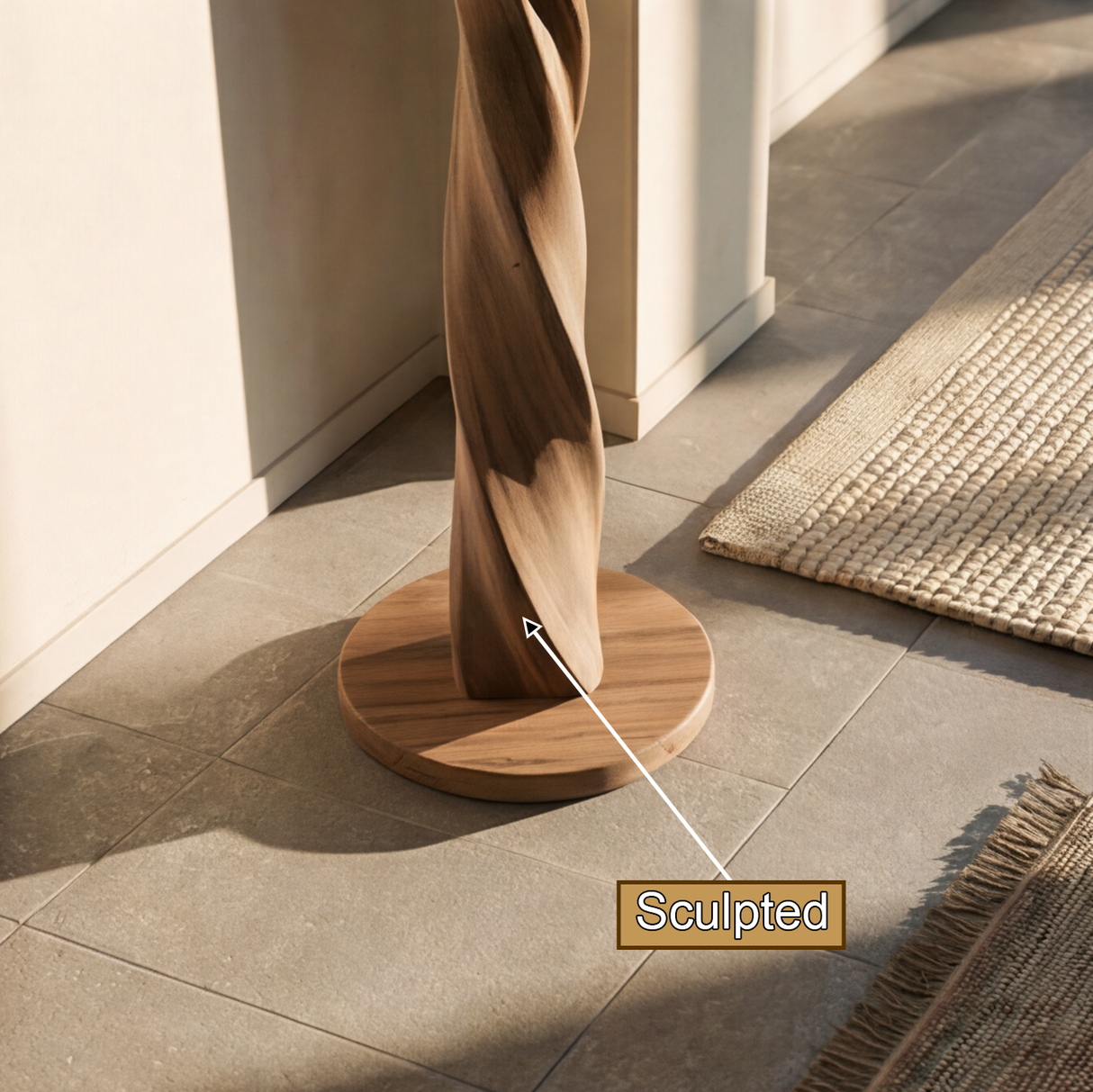 Wrenmoor Twisted Solid Wood Tree Coat Rack - Timberustic Tree Coat Rack