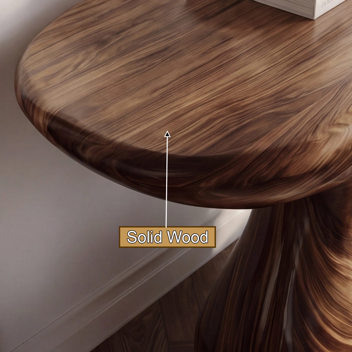 Zepharic Sculpted Solid Wood Console Table - Timberustic Console Table