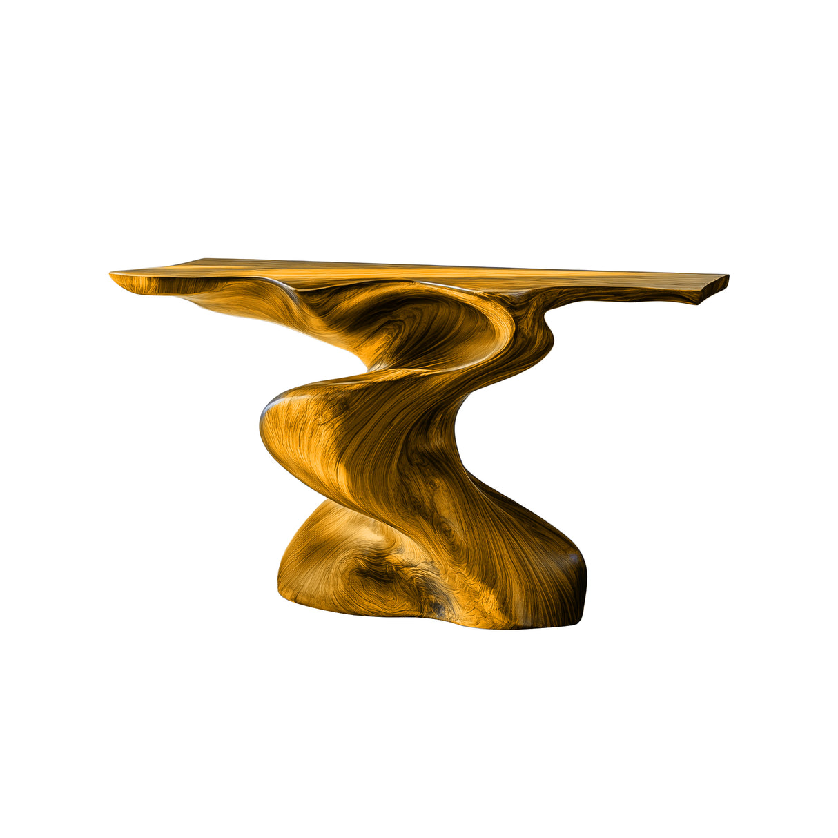 Zephorin Sculpted Solid Wood Console Table