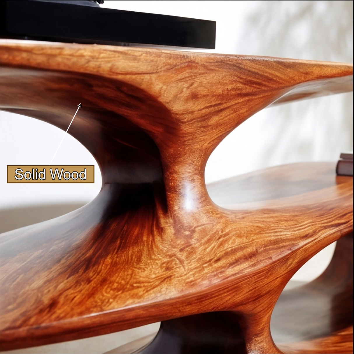 Zephyron Handcrafted Solid Wood Record Player Stand SPA574526 - Timberustic Record Player Stand With Storage