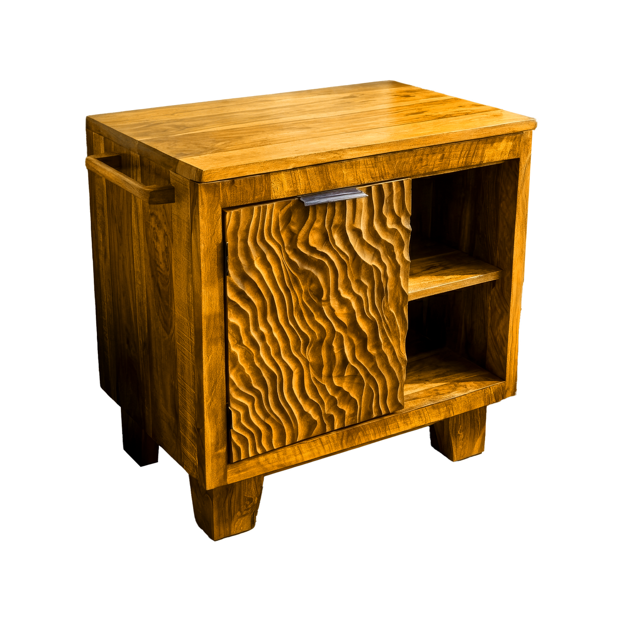 Zerano Handcrafted Freestanding Solid Wood Bathroom Vanity with Cabinet Teak - Timberustic Freestanding Bathroom Vanity with Cabinet