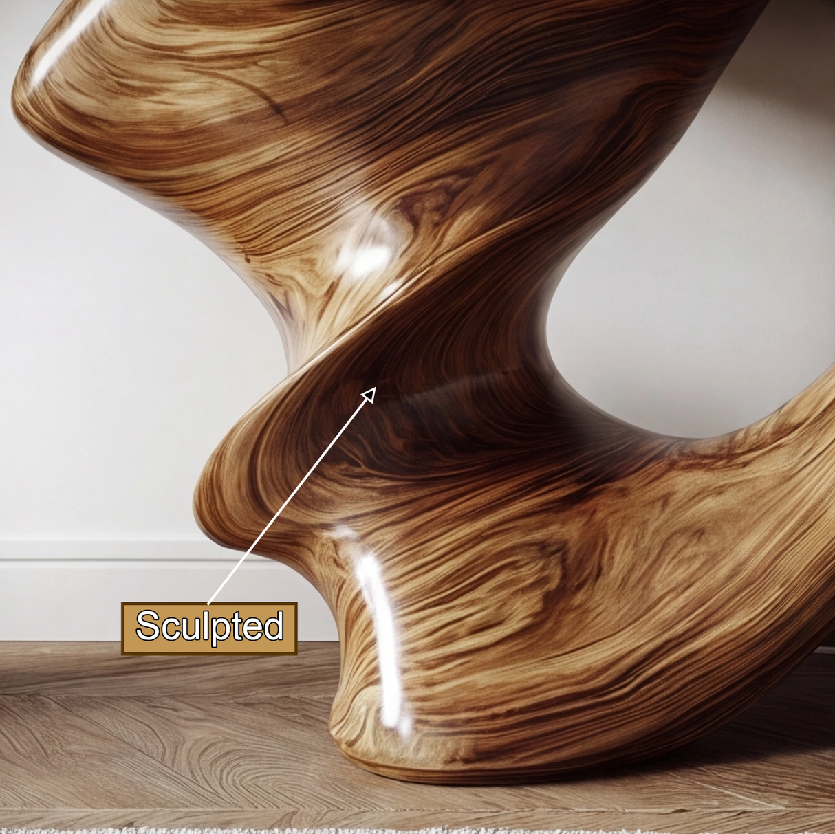 Zorathen Sculpted Solid Wood Console Table - Timberustic Console Table