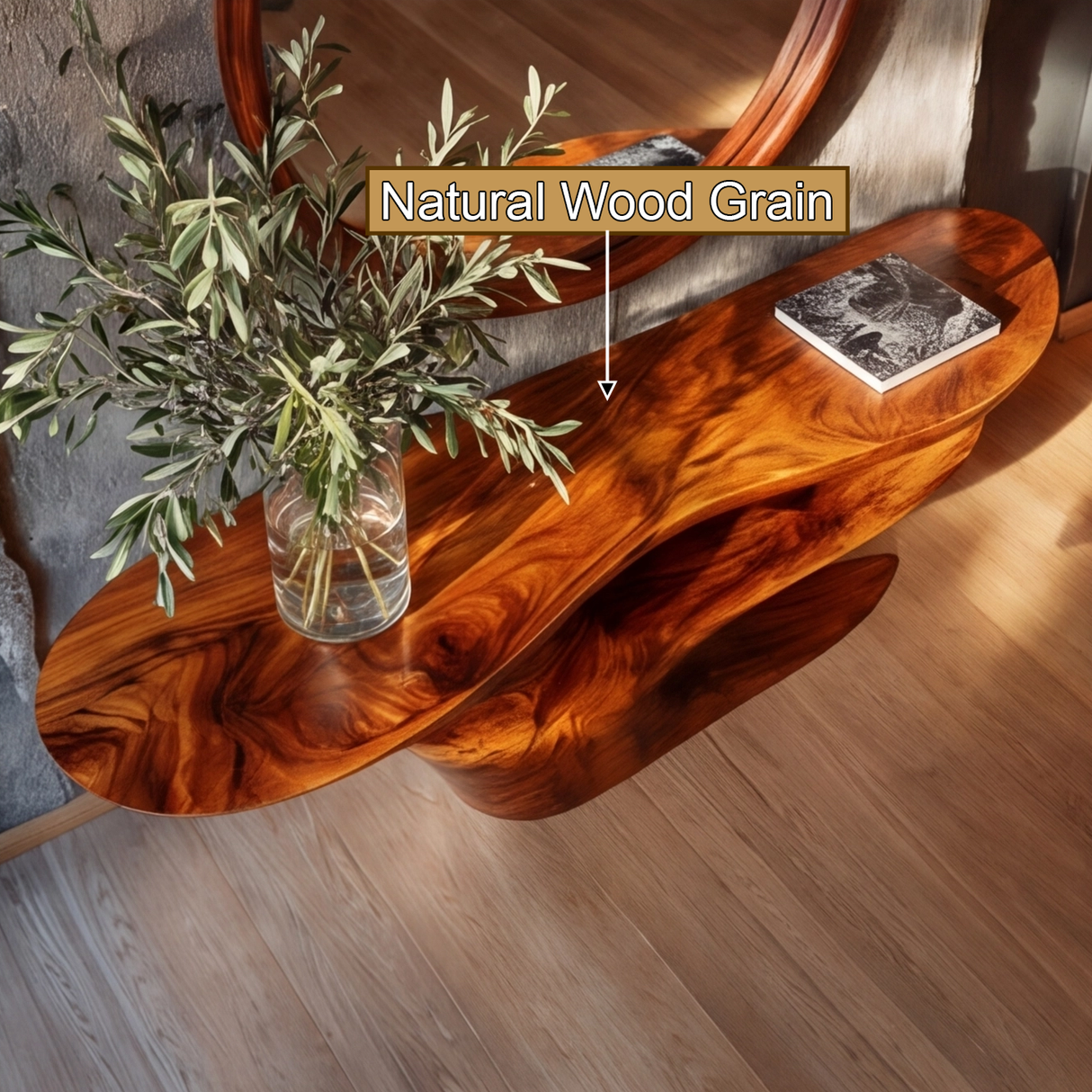 Zorathis Sculpted Solid Wood Console Table - Timberustic Console Table