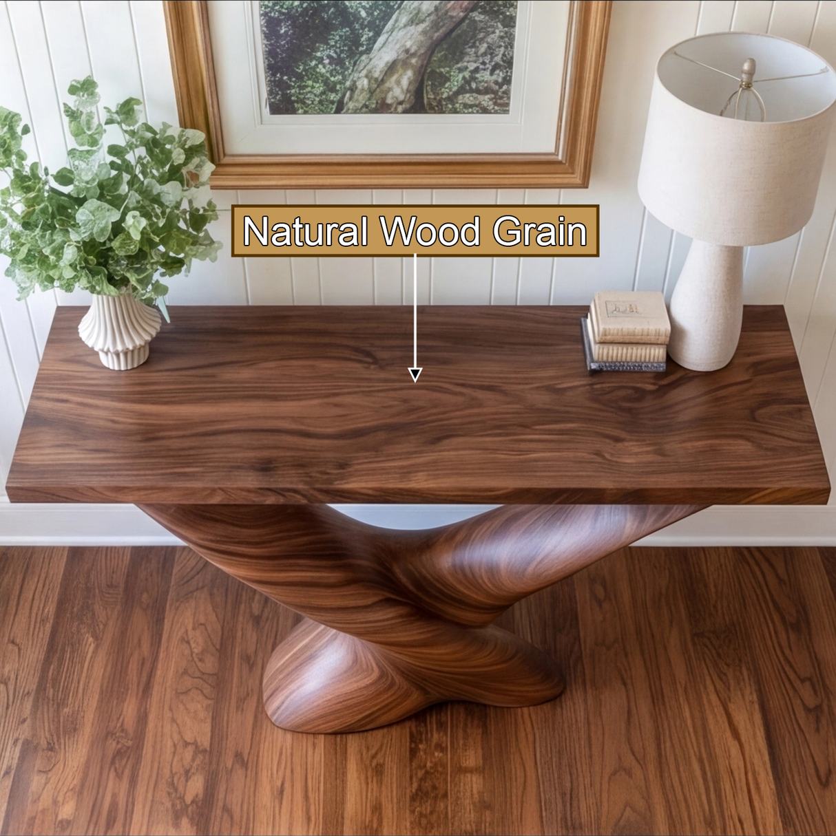 Zorvain Sculpted Solid Wood Console Table - Timberustic Console Table