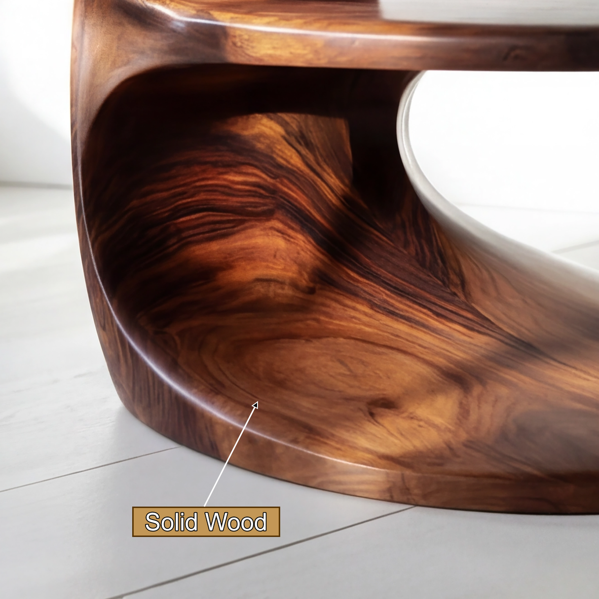 Zorvyn Handcrafted Solid Wood Record Player Stand