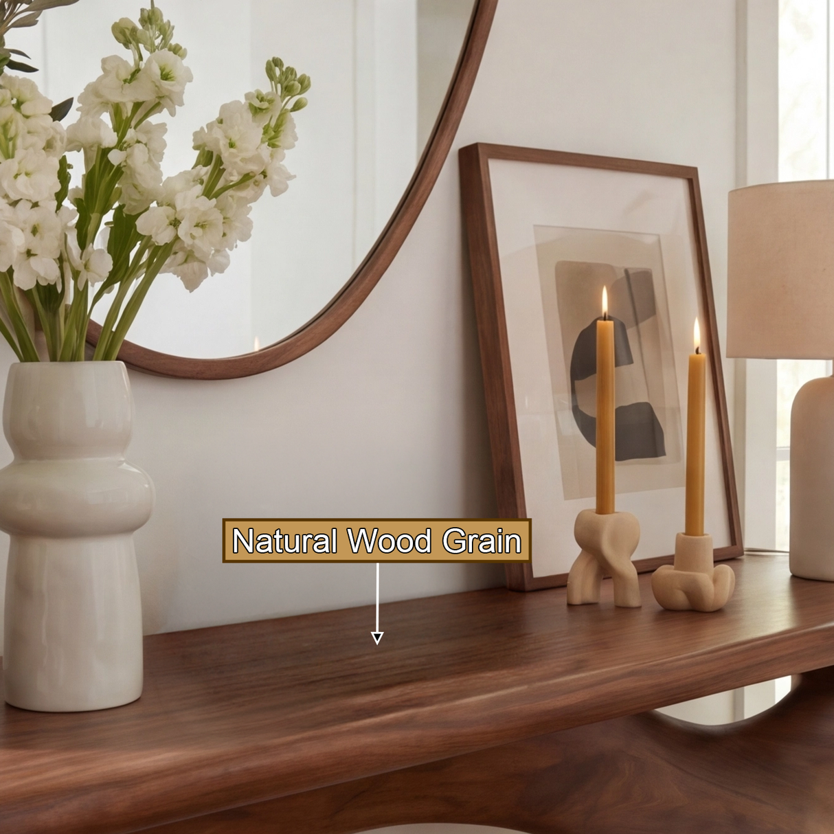 Zorvyn Sculpted Solid Wood Console Table - Timberustic Console Table