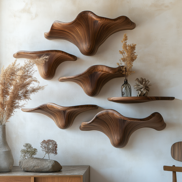 Mushroom Floating Shelf Looks That Instantly Soften a Room