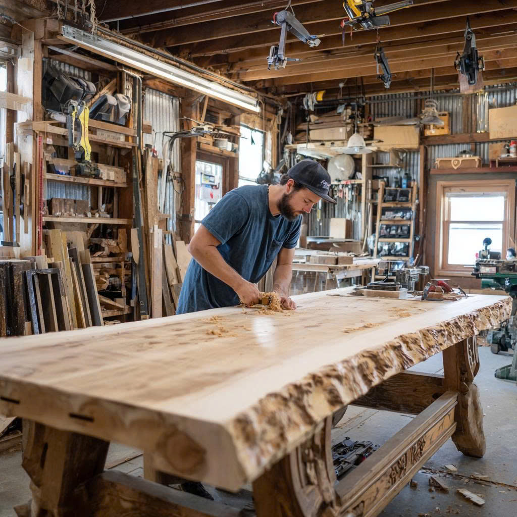 Live Edge Wood – Nature’s Fingerprint in Every Piece