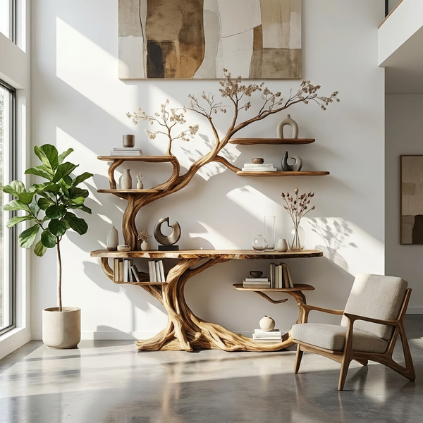 Glass and Wood Console Table With Shelves Ideas for Modern Homes