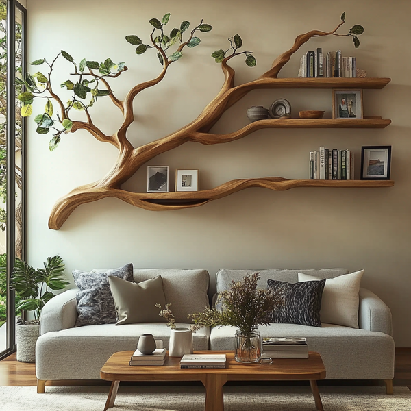 Wooden Tree Bookshelf Styling Ideas for a Curated Look