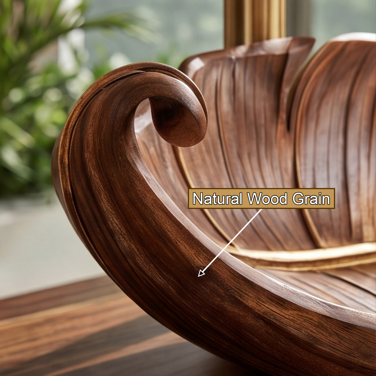 Acanthor Handcrafted Solid Wood Leaf Vessel Sink - Timberustic Vessel Sinks