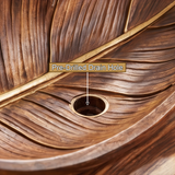 Acanthor Handcrafted Solid Wood Leaf Vessel Sink - Timberustic Vessel Sinks