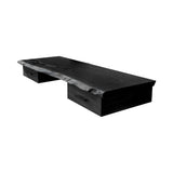 Aelric Live Edge Solid Wood Floating Desk with Drawers