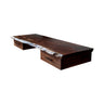 Aelric Live Edge Solid Wood Floating Desk with Drawers