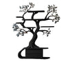 Aelthorin Sculpted Solid Wood Tree Bookshelf with Drawers Black - Timberustic Tree Bookshelf