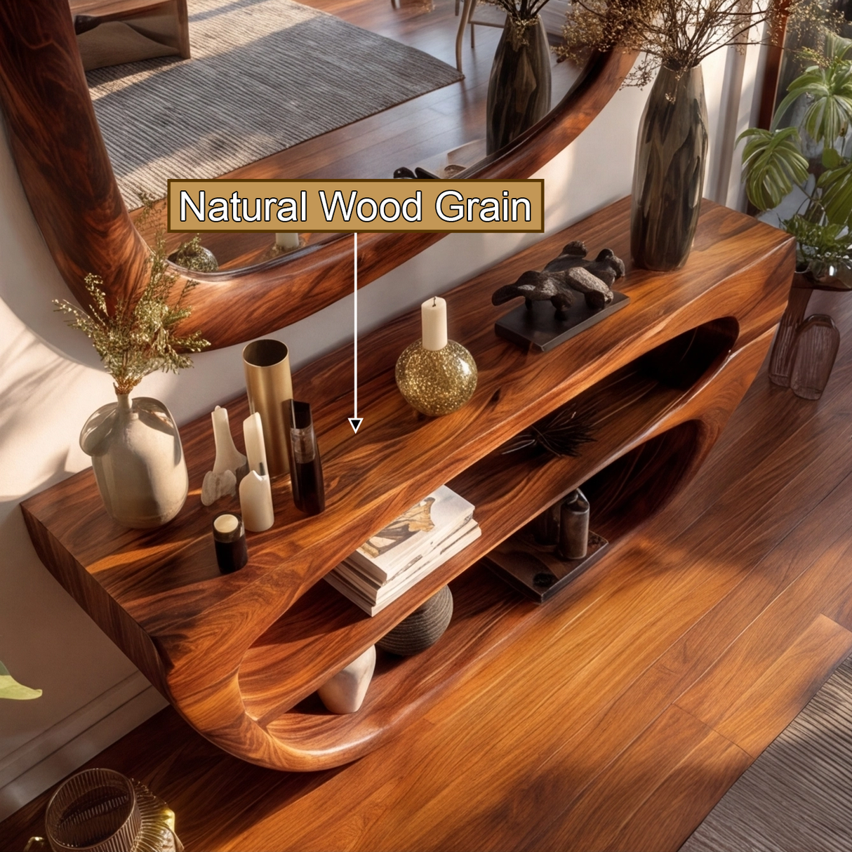 Aelthorne Organic Solid Wood Console Table - Timberustic Console Table