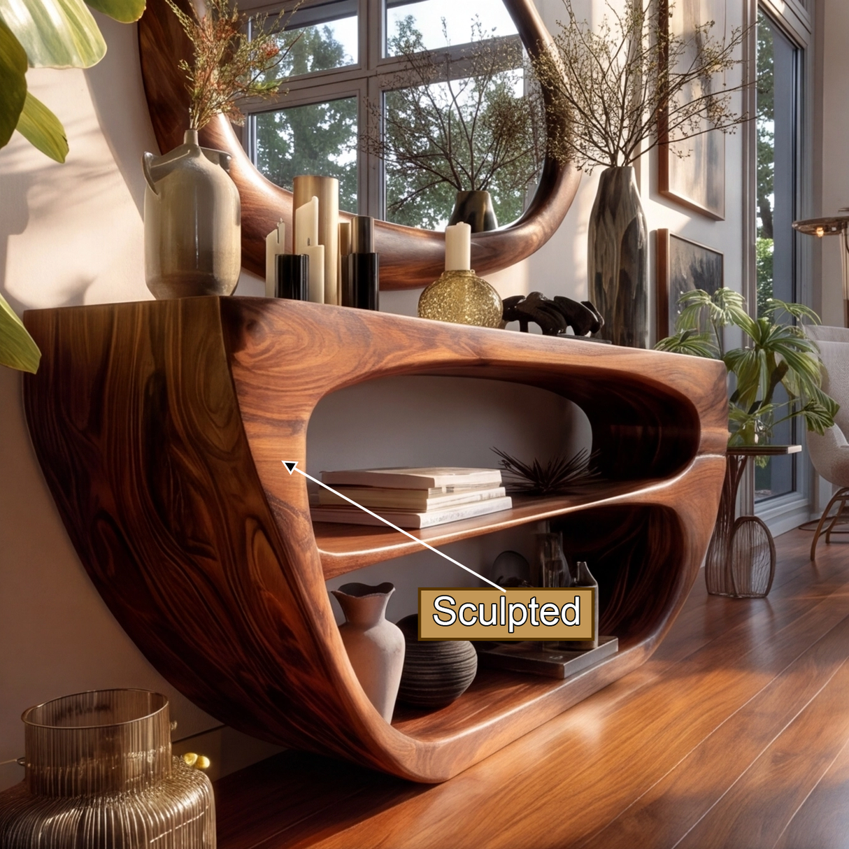 Aelthorne Organic Solid Wood Console Table - Timberustic Console Table