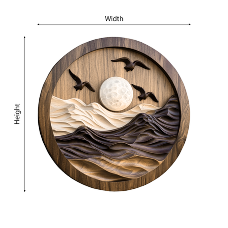 Aelun Handcrafted Solid Wood Wall Art - Timberustic Wall Art