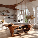Aerin Flow Solid Wood Kitchen Island - Timberustic Kitchen Island