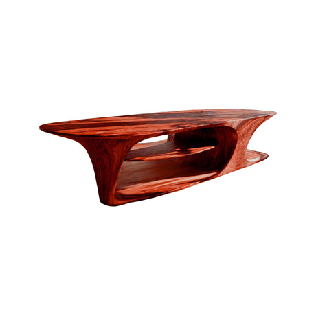 Aerin Flow Solid Wood Kitchen Island Mahogany - Timberustic Kitchen Island