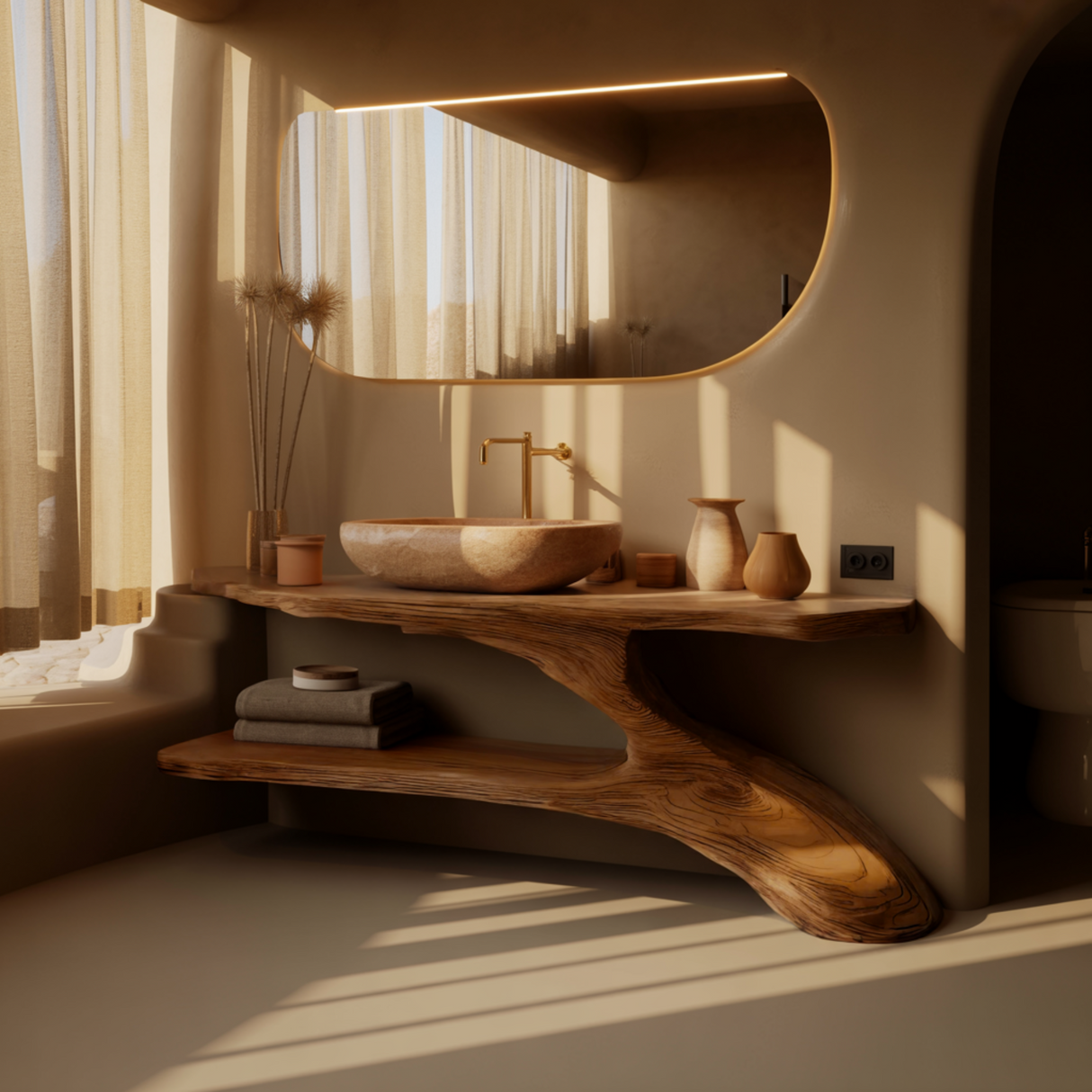 Aeris Solid Wood Bathroom Vanity