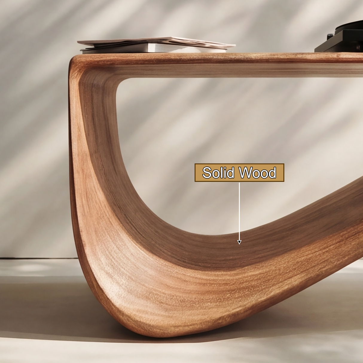 Aerowyn Handcrafted Solid Wood Record Player Stand
