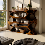 Aetherflow Organic Wood Form Bookshelf